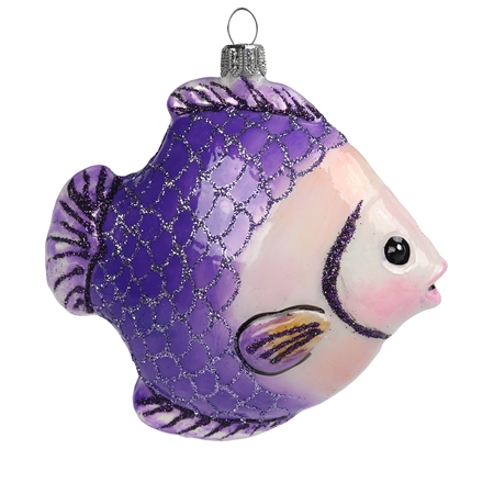 Christmas ornament purple fish